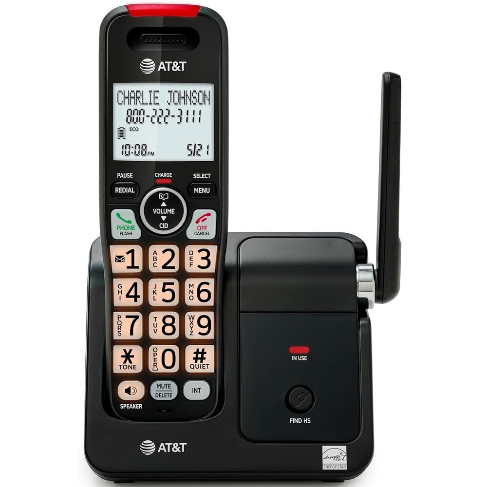 New AT&T EL2131-11 Cordless Landline Phone with Call Blocker, Caller ID, DECT